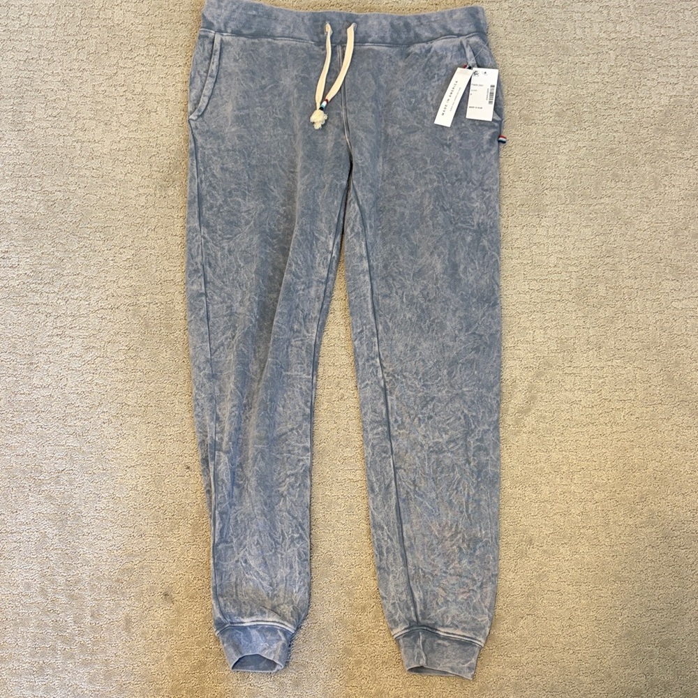 Sol Angeles Blue Jogger Pants with Drawstring